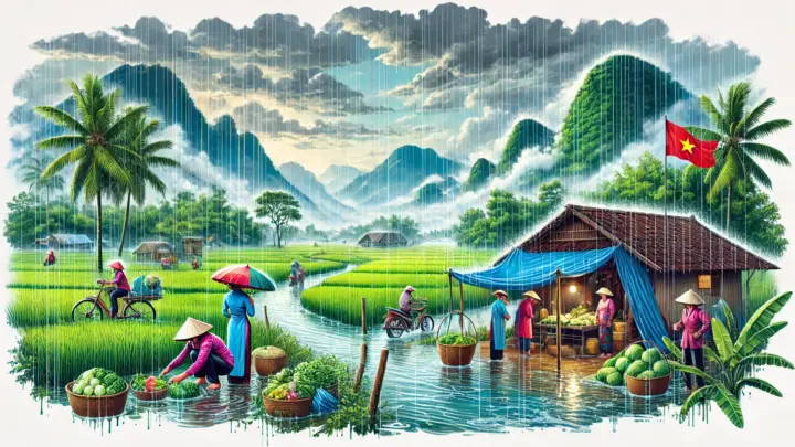 Wann ist die Regenzeit in Vietnam?