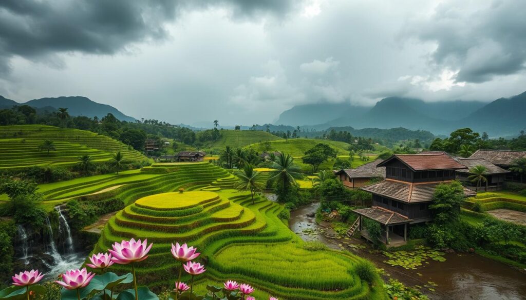 Tropische Regenzeit in Vietnam