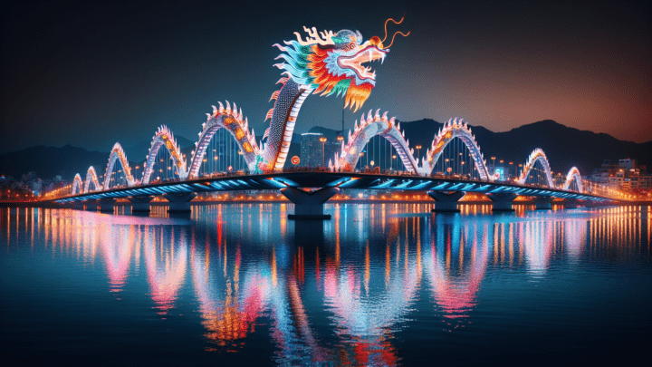 Besuch der Drachenbrücke in Da Nang – beeindruckende Lichtshow am Abend