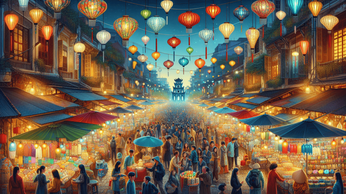 Besuch der Nachtmärkte von Hanoi – lebhafte Atmosphäre und Shopping