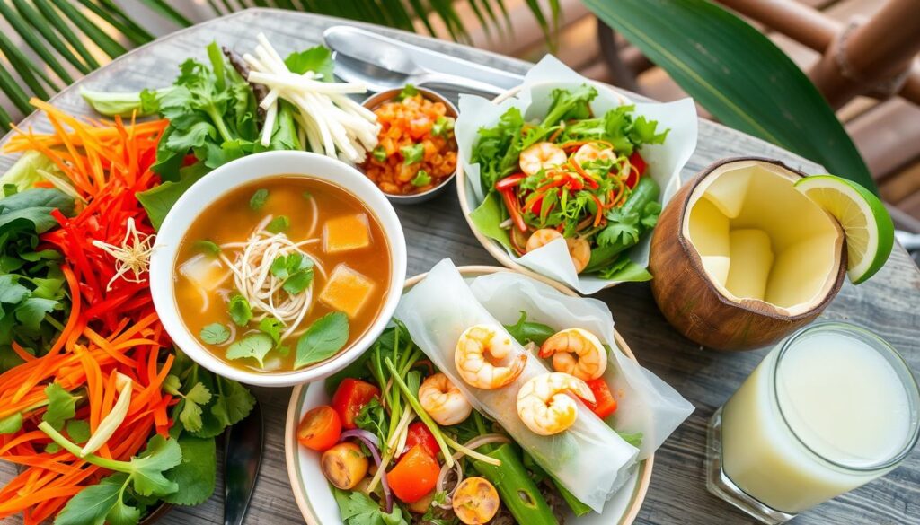 Gesunde vietnamesische Küche