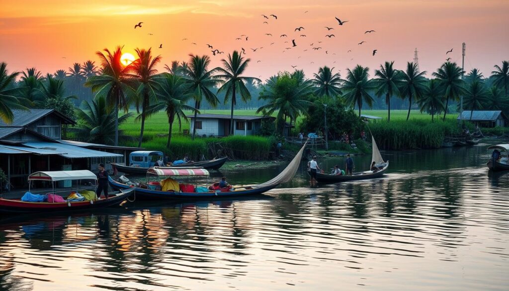 Mekong Delta wo Vietnam am schönsten