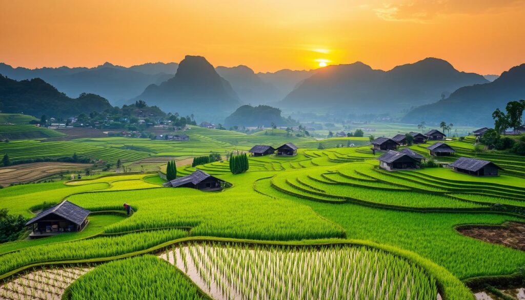 Reisanbau Vietnam Geografische Regionen