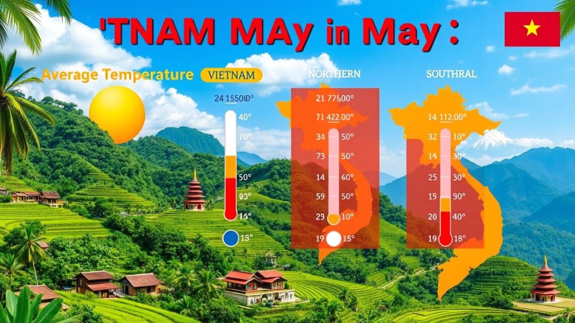 Vietnam Temperaturen im Mai