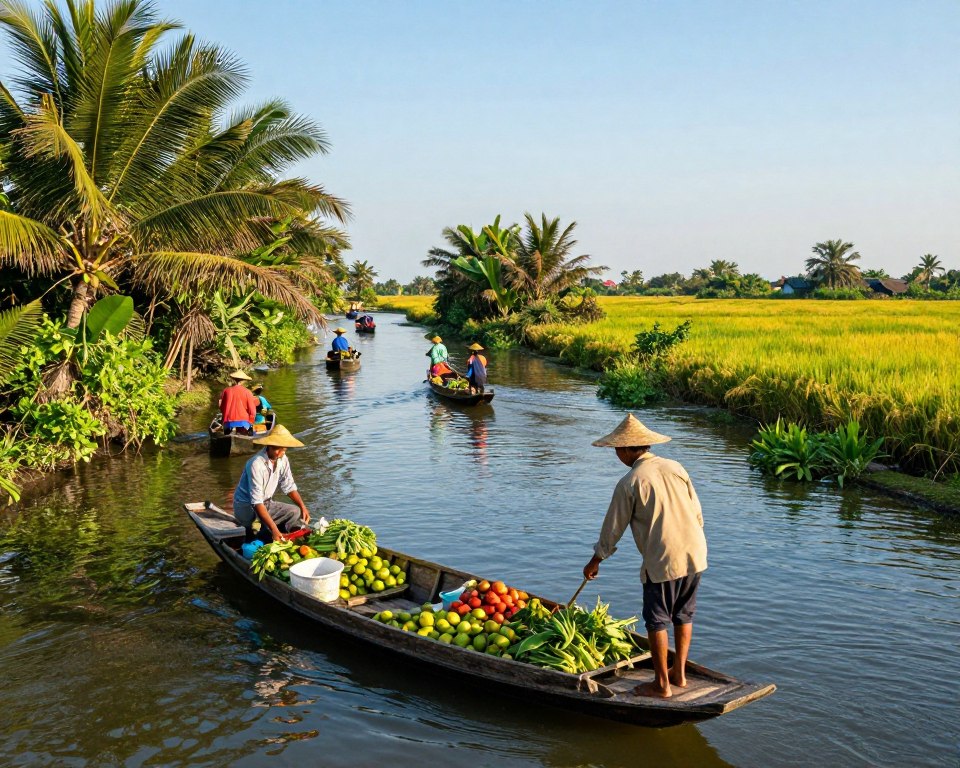 Transportmöglichkeiten im Mekong Delta